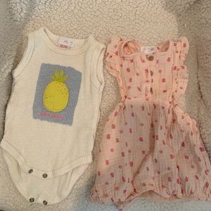 Zara 1-3 month size bodysuit bundle
